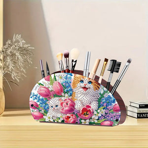 Wooden Animals DIY Rhinestones Storage Holder Diamond Painting Organizer Rack