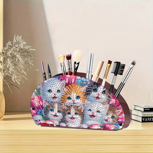 Wooden Animals DIY Rhinestones Storage Holder Diamond Painting Organizer Rack