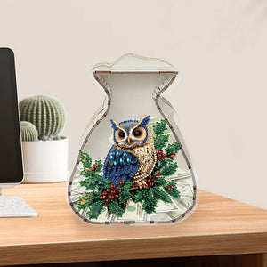 Acrylic Wooden Cat DIY Money Storage Box Diamond Art Decors for Adults Beginners