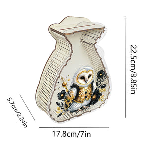 Acrylic Wooden Cat DIY Money Storage Box Diamond Art Decors for Adults Beginners