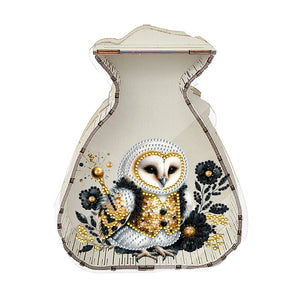 Acrylic Wooden Cat DIY Money Storage Box Diamond Art Decors for Adults Beginners