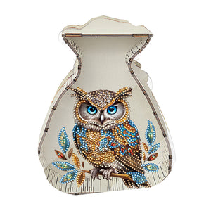 Acrylic Wooden Cat DIY Money Storage Box Diamond Art Decors for Adults Beginners