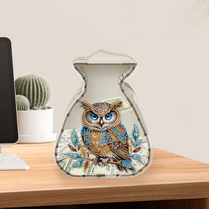 Acrylic Wooden Cat DIY Money Storage Box Diamond Art Decors for Adults Beginners