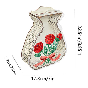 Acrylic Wooden Cat DIY Money Storage Box Diamond Art Decors for Adults Beginners