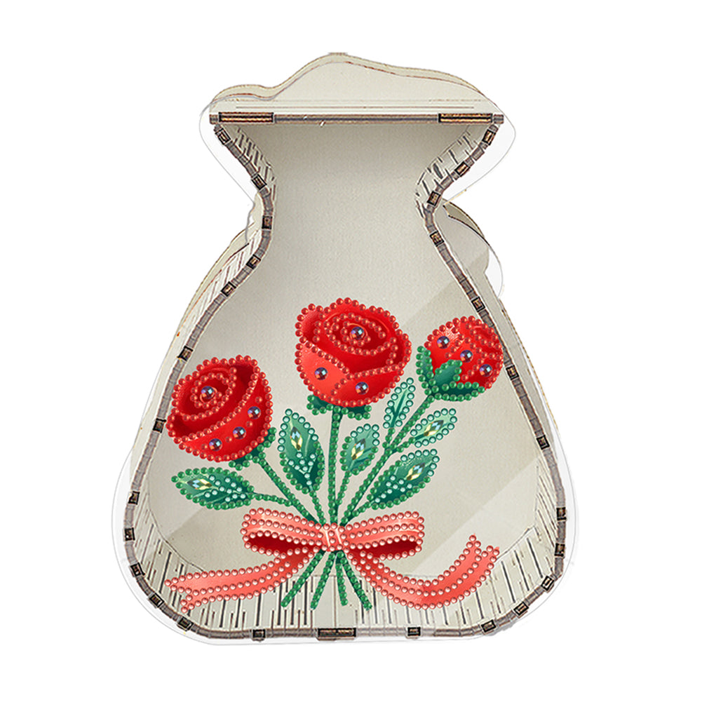 Acrylic Wooden Cat DIY Money Storage Box Diamond Art Decors for Adults Beginners