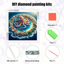 Load image into Gallery viewer, Octopus 30*30CM(Canvas) Partial Special Shaped Drill Diamond Painting
