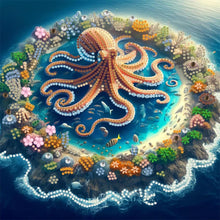 Load image into Gallery viewer, Octopus 30*30CM(Canvas) Partial Special Shaped Drill Diamond Painting
