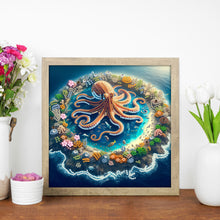 Load image into Gallery viewer, Octopus 30*30CM(Canvas) Partial Special Shaped Drill Diamond Painting
