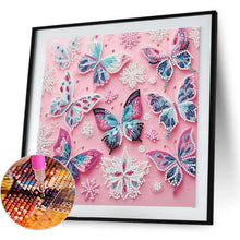 Load image into Gallery viewer, Butterfly 30*30CM(Canvas) Partial Special Shaped Drill Diamond Painting
