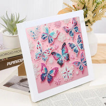 Load image into Gallery viewer, Butterfly 30*30CM(Canvas) Partial Special Shaped Drill Diamond Painting
