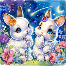 Load image into Gallery viewer, Rabbit 30*30CM(Canvas) Partial Special Shaped Drill Diamond Painting
