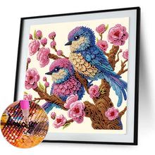 Load image into Gallery viewer, Bluebird 30*30CM(Canvas) Partial Special Shaped Drill Diamond Painting
