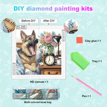 Load image into Gallery viewer, Funny Dog 30*30CM(Canvas) Partial Special Shaped Drill Diamond Painting
