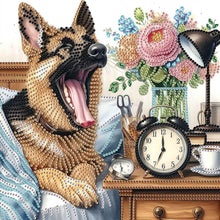 Load image into Gallery viewer, Funny Dog 30*30CM(Canvas) Partial Special Shaped Drill Diamond Painting
