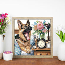 Load image into Gallery viewer, Funny Dog 30*30CM(Canvas) Partial Special Shaped Drill Diamond Painting
