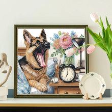 Load image into Gallery viewer, Funny Dog 30*30CM(Canvas) Partial Special Shaped Drill Diamond Painting
