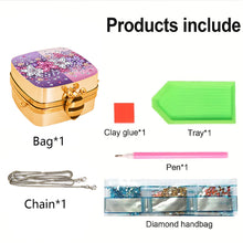 Load image into Gallery viewer, DIY Diamond Painting Small Shoulder Bag Portable Cosmetic Pouch Envelope Clutch
