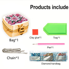 Load image into Gallery viewer, DIY Diamond Painting Small Shoulder Bag Portable Cosmetic Pouch Envelope Clutch
