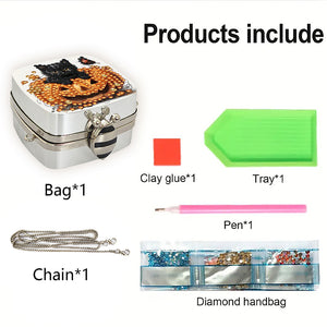 DIY Diamond Painting Small Shoulder Bag Portable Cosmetic Pouch Envelope Clutch