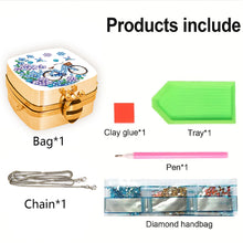 Load image into Gallery viewer, DIY Diamond Painting Small Shoulder Bag Portable Cosmetic Pouch Envelope Clutch
