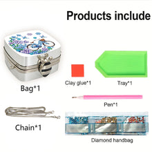 Load image into Gallery viewer, DIY Diamond Painting Small Shoulder Bag Portable Cosmetic Pouch Envelope Clutch

