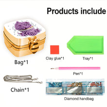 Load image into Gallery viewer, DIY Diamond Painting Small Shoulder Bag Portable Cosmetic Pouch Envelope Clutch
