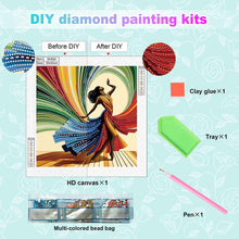 Load image into Gallery viewer, Elegant Dancing Beauty-Woman 30*30CM(Canvas) Partial Special Shaped Drill Diamond Painting
