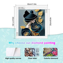 Load image into Gallery viewer, Elegant Dancing Beauty-Woman 30*30CM(Canvas) Partial Special Shaped Drill Diamond Painting
