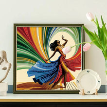 Load image into Gallery viewer, Elegant Dancing Beauty-Woman 30*30CM(Canvas) Partial Special Shaped Drill Diamond Painting

