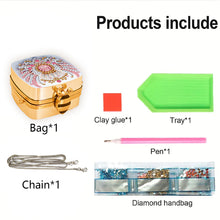 Load image into Gallery viewer, Peacock Diamond Art Storage Case Diamond Painting Mirror Organizer Box for Women

