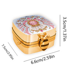 Load image into Gallery viewer, Peacock Diamond Art Storage Case Diamond Painting Mirror Organizer Box for Women
