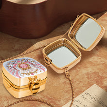 Load image into Gallery viewer, Peacock Diamond Art Storage Case Diamond Painting Mirror Organizer Box for Women
