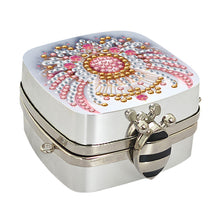 Load image into Gallery viewer, Peacock Diamond Art Storage Case Diamond Painting Mirror Organizer Box for Women
