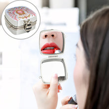 Load image into Gallery viewer, Peacock Diamond Art Storage Case Diamond Painting Mirror Organizer Box for Women
