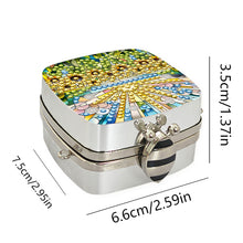 Load image into Gallery viewer, Peacock Diamond Art Storage Case Diamond Painting Mirror Organizer Box for Women
