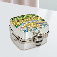 Load image into Gallery viewer, Peacock Diamond Art Storage Case Diamond Painting Mirror Organizer Box for Women
