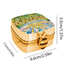 Load image into Gallery viewer, Peacock Diamond Art Storage Case Diamond Painting Mirror Organizer Box for Women
