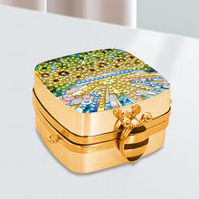 Load image into Gallery viewer, Peacock Diamond Art Storage Case Diamond Painting Mirror Organizer Box for Women
