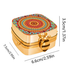 Load image into Gallery viewer, Peacock Diamond Art Storage Case Diamond Painting Mirror Organizer Box for Women
