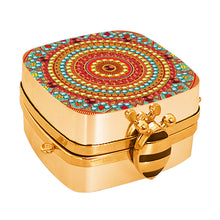Load image into Gallery viewer, Peacock Diamond Art Storage Case Diamond Painting Mirror Organizer Box for Women
