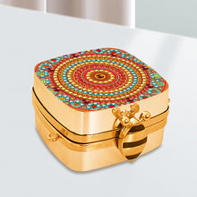 Load image into Gallery viewer, Peacock Diamond Art Storage Case Diamond Painting Mirror Organizer Box for Women
