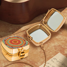 Load image into Gallery viewer, Peacock Diamond Art Storage Case Diamond Painting Mirror Organizer Box for Women
