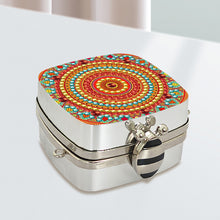 Load image into Gallery viewer, Peacock Diamond Art Storage Case Diamond Painting Mirror Organizer Box for Women
