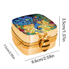 Load image into Gallery viewer, Peacock Diamond Art Storage Case Diamond Painting Mirror Organizer Box for Women
