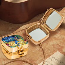 Load image into Gallery viewer, Peacock Diamond Art Storage Case Diamond Painting Mirror Organizer Box for Women
