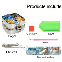 Load image into Gallery viewer, Peacock Diamond Art Storage Case Diamond Painting Mirror Organizer Box for Women
