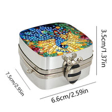 Load image into Gallery viewer, Peacock Diamond Art Storage Case Diamond Painting Mirror Organizer Box for Women
