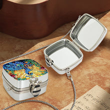 Load image into Gallery viewer, Peacock Diamond Art Storage Case Diamond Painting Mirror Organizer Box for Women
