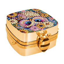Load image into Gallery viewer, Peacock Diamond Art Storage Case Diamond Painting Mirror Organizer Box for Women
