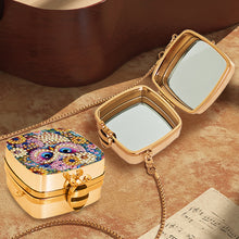 Load image into Gallery viewer, Peacock Diamond Art Storage Case Diamond Painting Mirror Organizer Box for Women
